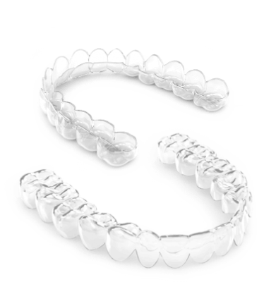 set of invisalign clear aligners
