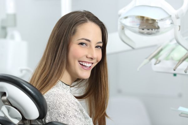 woman smiling