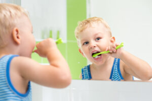Kid,Boy,Brushing,Teeth